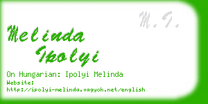 melinda ipolyi business card